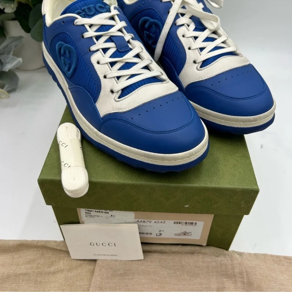 Men’s Gucci MAC 80 low top sneakers size 8.5 fits 9.5 US made in Italy
